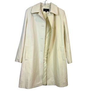 GC Collection by Gallery Winter White Wool Driving Coat Size M🔥